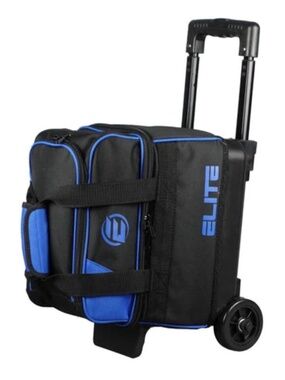 Elite Rolling Bowling Ball & Shoe Bag Royal Blue